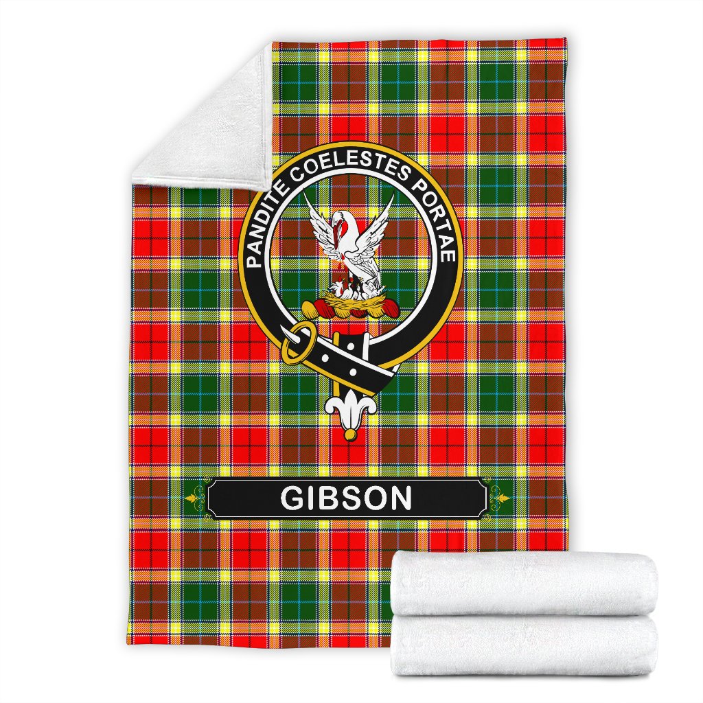 Clan Gibson Family Tartan Crest BlanketsVE12 Clan Hall Tartan Today   