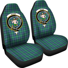 Clan Shaw Of Sauchie Tartan Crest Car Seat Cover FW51 Clan Shaw Tartan Today   