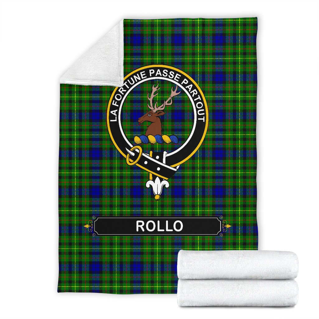 Clan Rollo Family Tartan Crest BlanketsNM23 Clan Rollo Tartan Today   