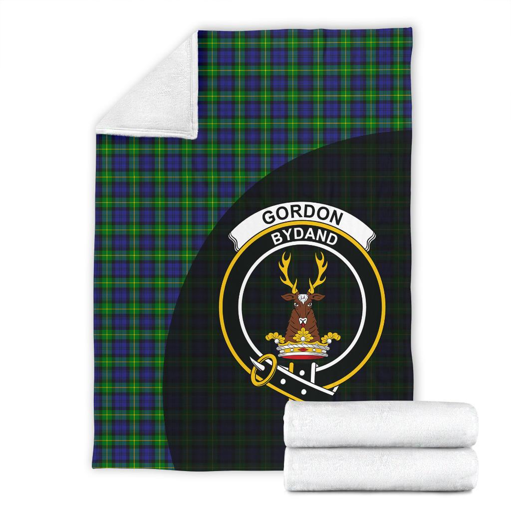 Clan Gordon Modern Tartan Crest BlanketQP20 Clan Gordon Tartan Today   