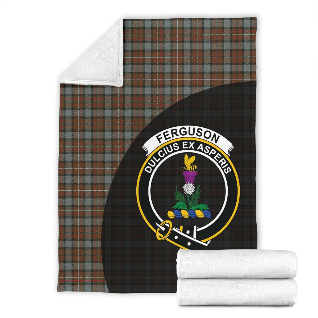 Clan Fergusson Weathered Tartan Crest Blanket 3 Sizes TK59 Clan Fergusson Tartan Today   