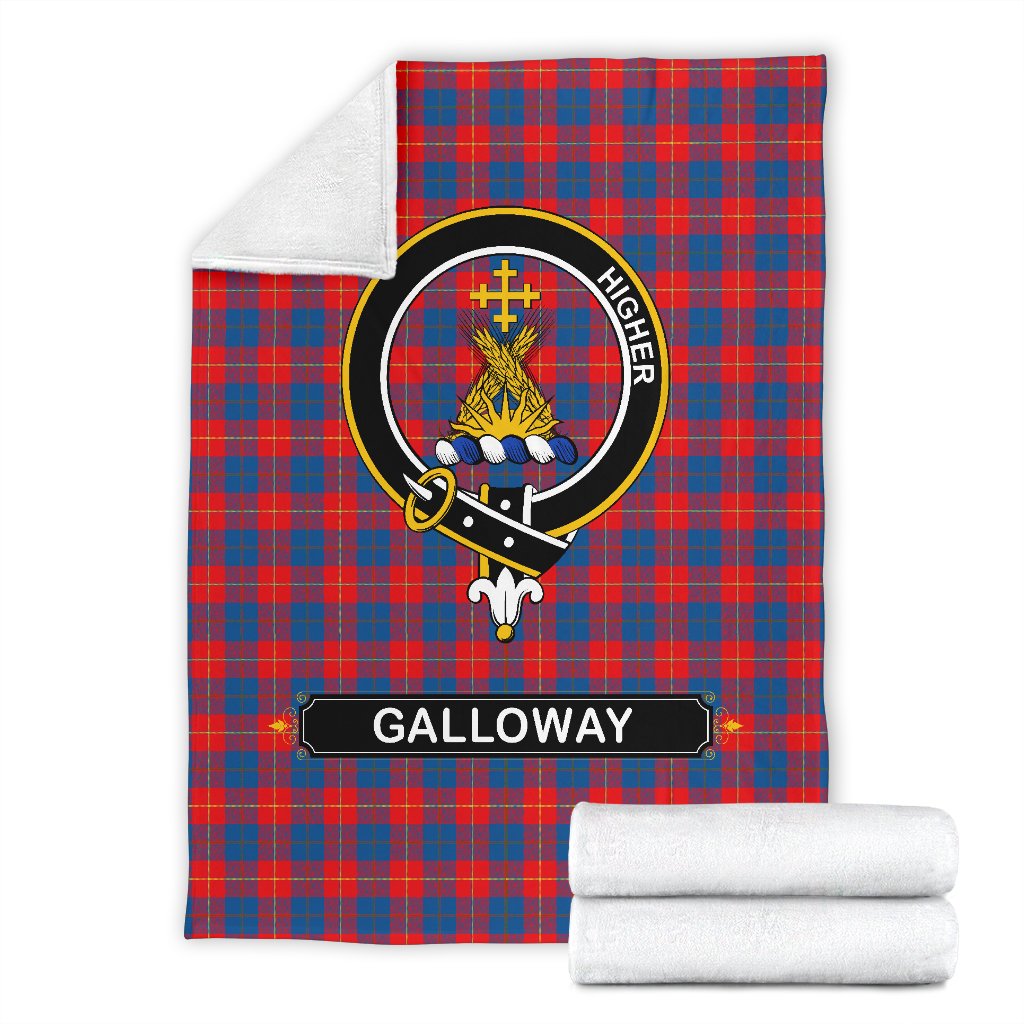 Clan Galloway Family Tartan Crest Blanket 3 Sizes RE19 Clan Galloway Tartan Today   