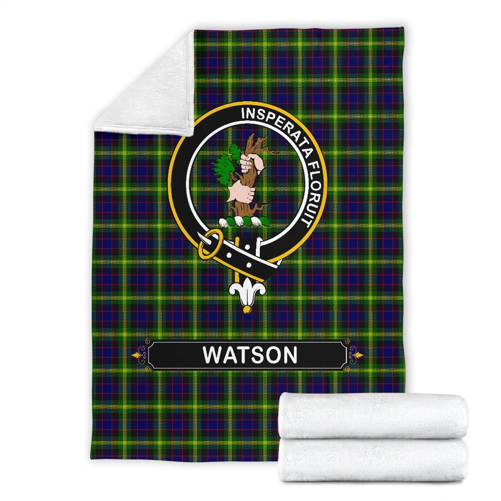 Clan Watson Family Tartan Crest Blanket 3 Sizes IT93 Clan Watson Tartan Today   