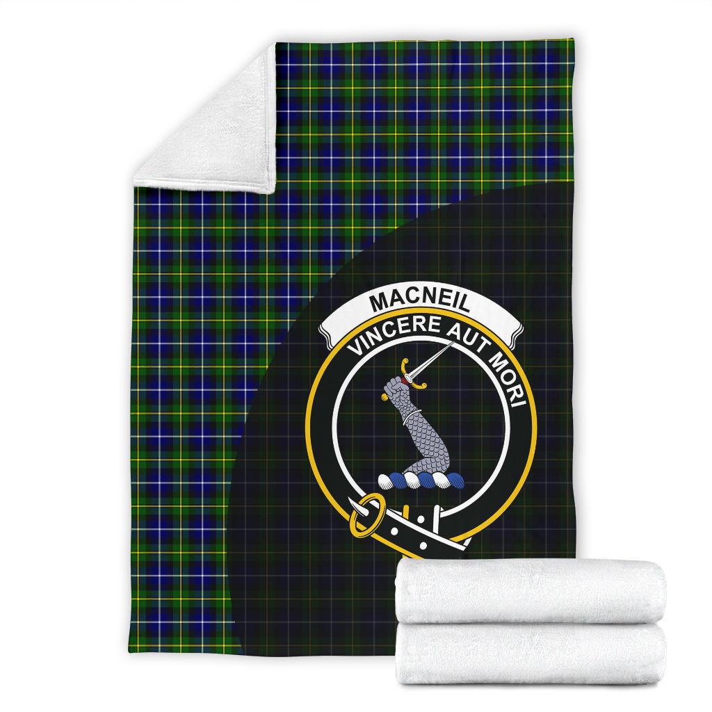 Clan MacNeill of Barra Family Modern Tartan Crest BlanketLC82 Clan MacNeil / MacNeill Tartan Today   