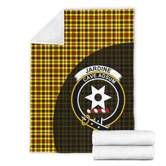 Clan Jardine Tartan Crest Blanket Wave Style UQ61 Clan Jardine Tartan Today   