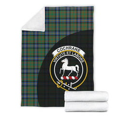 Clan Cochrane Ancient Tartan Crest Blanket Wave Style OO18 Clan Cochrane Tartan Today   