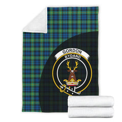 Clan Gordon Ancient Tartan Crest Blanket Wave Style TH25 Clan Gordon Tartan Today   