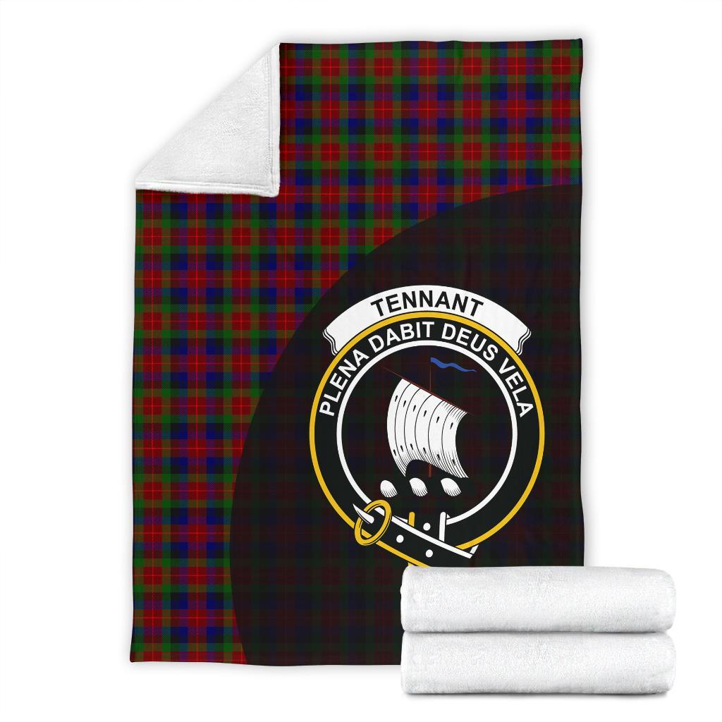 Clan Tennant Tartan Crest Blanket Wave Style RZ43 Clan Tennant Tartan Today   