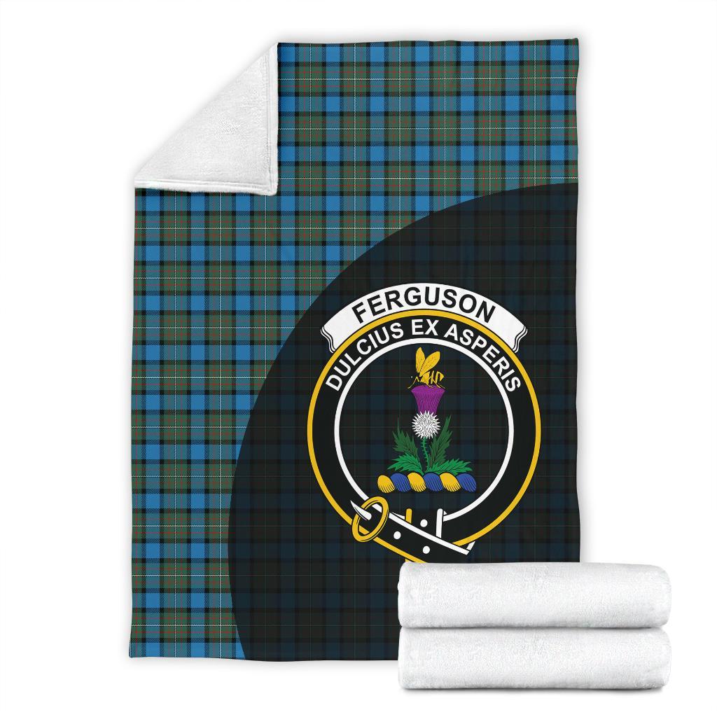 Clan Fergusson Ancient Tartan Crest Blanket Wave Style XZ32 Clan Fergusson Tartan Today   