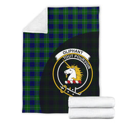 Clan Oliphant Modern Tartan Crest Blanket Wave Style BR29 Clan Oliphant Tartan Today   