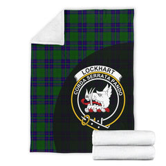 Clan Lockhart Modern Tartan Crest Blanket Wave Style EL96 Clan Lockhart Tartan Today   