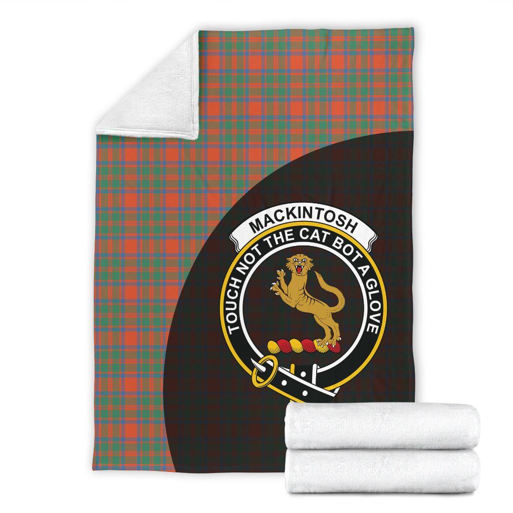 Clan MacKintosh Ancient Tartan Crest Blanket Wave Style DO70 Clan MacKintosh / MacIntosh Tartan Today   