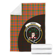 Clan Ross Ancient Tartan Crest Blanket Wave Style KI45 Clan Ross Tartan Today   