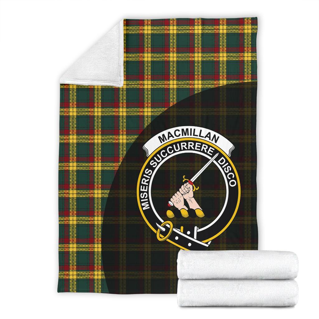 Clan MacMillan Old Modern Tartan Crest Blanket Wave Style KG83 Clan MacMillan Tartan Today   