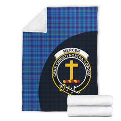 Clan Mercer Modern Tartan Crest Blanket Wave Style TH54 Clan Mercer Tartan Today   