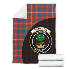 Clan Hamilton Ancient Tartan Crest Blanket Wave Style SZ50 Clan Hamilton Tartan Today   