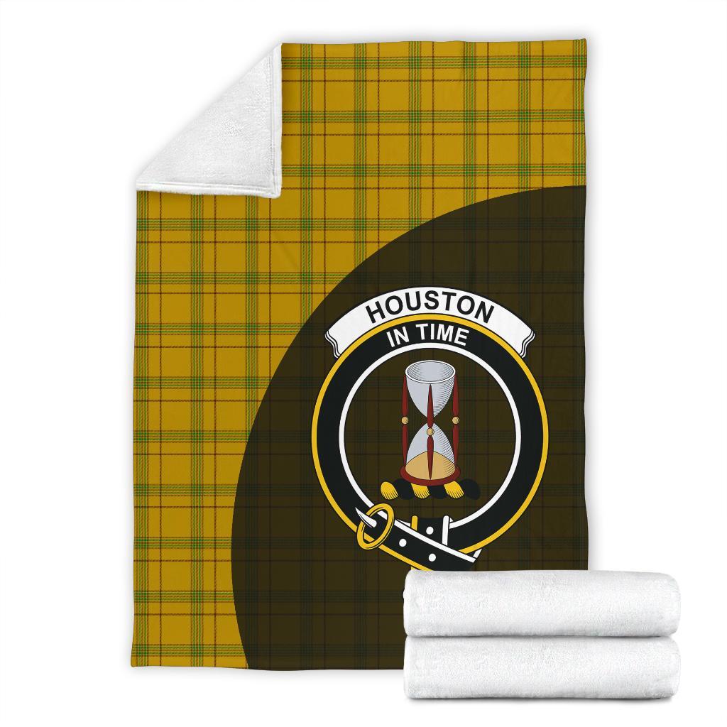 Clan Houston Tartan Crest Blanket Wave Style XY82 Clan Houston Tartan Today   