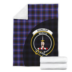 Clan Dunlop Modern Tartan Crest Blanket Wave Style WI44 Clan Dunlop Tartan Today   