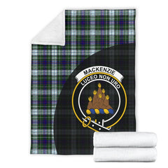 Clan MacKenzie Tartan Crest Blanket Wave Style GD91 Clan MacKenzie Clan MacKenzie   