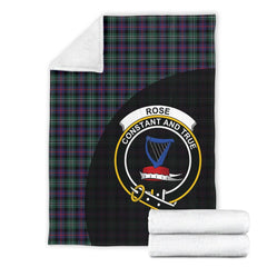 Clan Rose Hunting Modern Tartan Crest Blanket Wave Style MH58 Clan Rose Tartan Today   