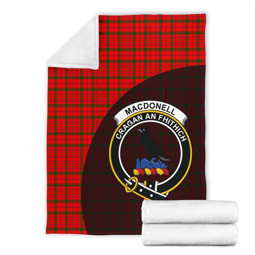 Clan MacDonnell of Keppoch Modern Tartan Crest Blanket Wave Style OI63 Clan MacDonnell of Keppoch Tartan Today   