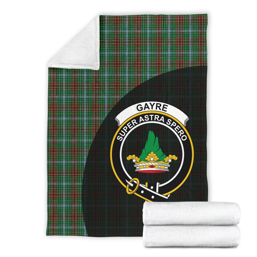Clan Gayre Tartan Crest Blanket Wave Style ZX65 Clan Gayre Tartan Today   