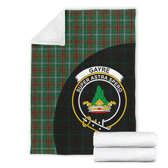 Clan Gayre Tartan Crest Blanket Wave Style ZX65 Clan Gayre Tartan Today   