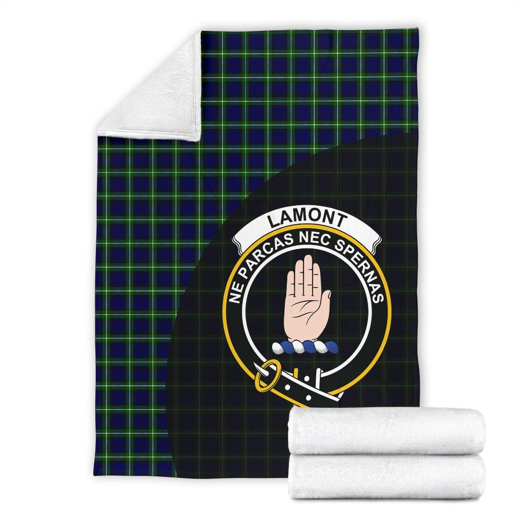 Clan Lamont Modern Tartan Crest Blanket Wave Style LP19 Clan Lamont Tartan Today   