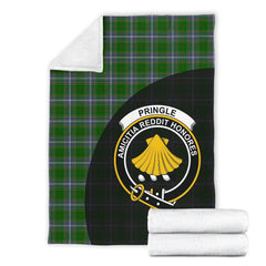 Clan Pringle Tartan Crest Blanket Wave Style XB47 Clan Pringle Tartan Today   