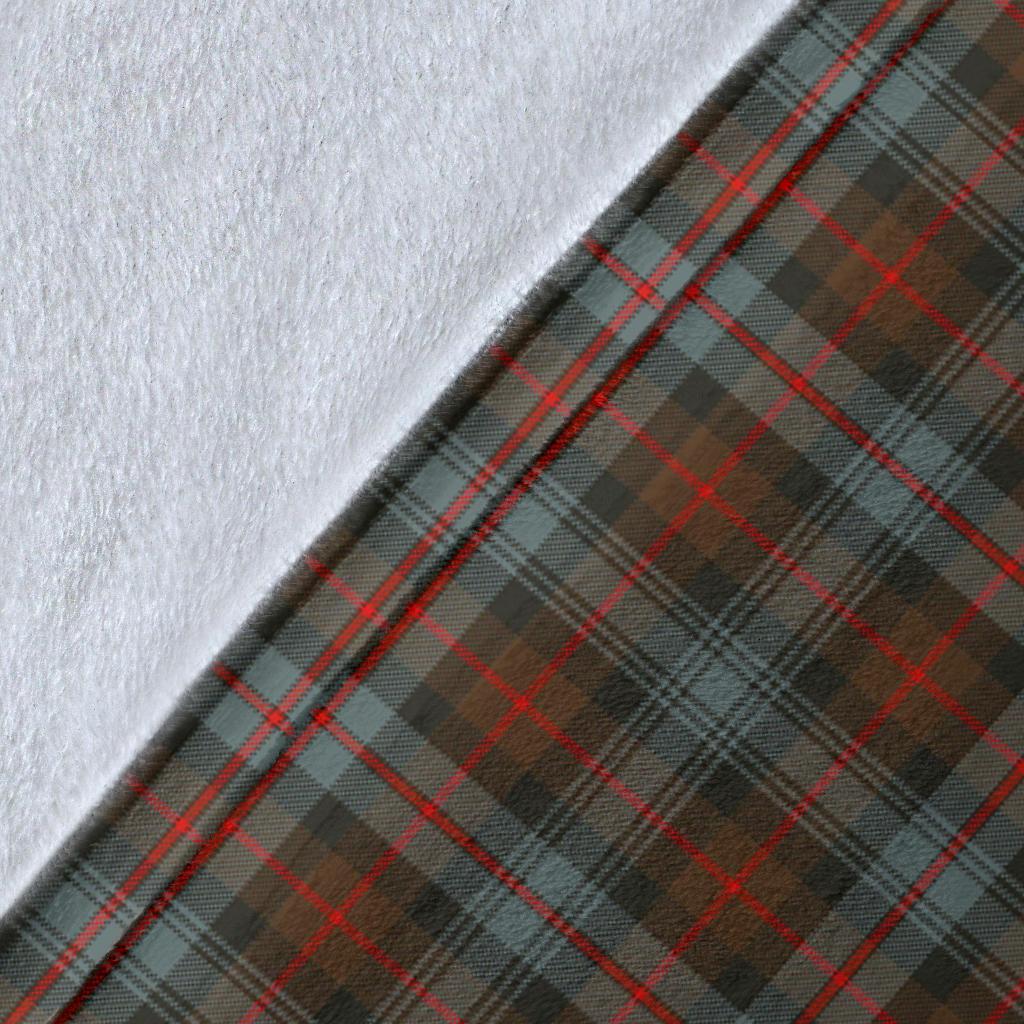 Clan Murray of Atholl Weathered Tartan Crest Blanket Wave Style ZW77 Clan Murray Tartan Today   