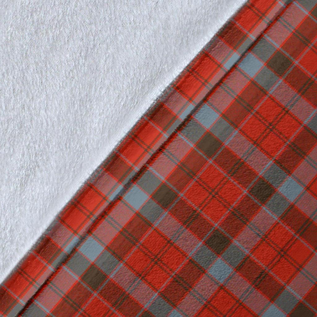 Clan Robertson Weathered Tartan Crest Blanket Wave Style RB52 Clan Robertson Tartan Today   