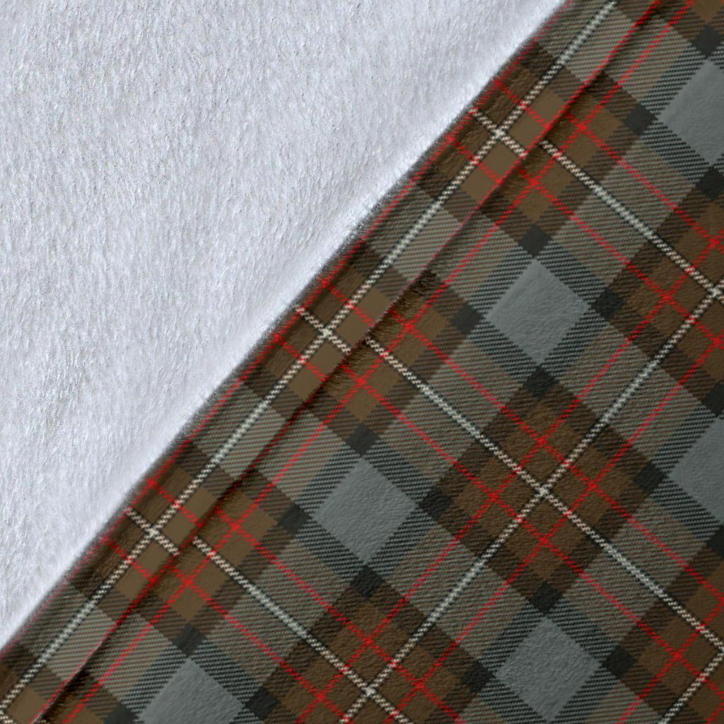 Clan Fergusson Weathered Tartan Crest Blanket Wave Style JQ95 Clan Fergusson Tartan Today   