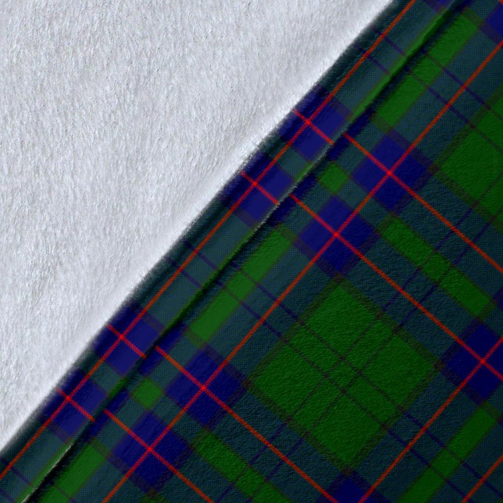 Clan Lockhart Modern Tartan Crest Blanket Wave Style EL96 Clan Lockhart Tartan Today   