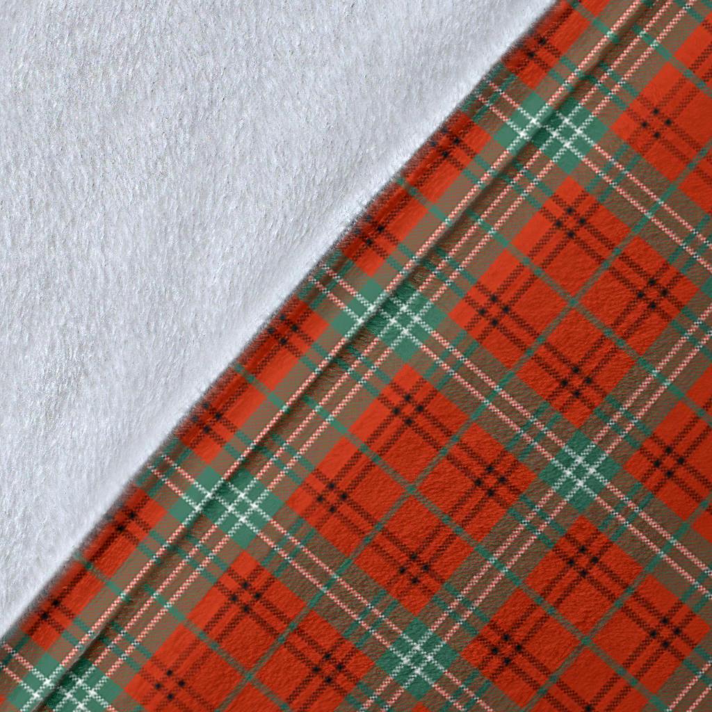 Clan Morrison Red Ancient Tartan Crest Blanket Wave Style JA77 Clan Morrison Tartan Today   
