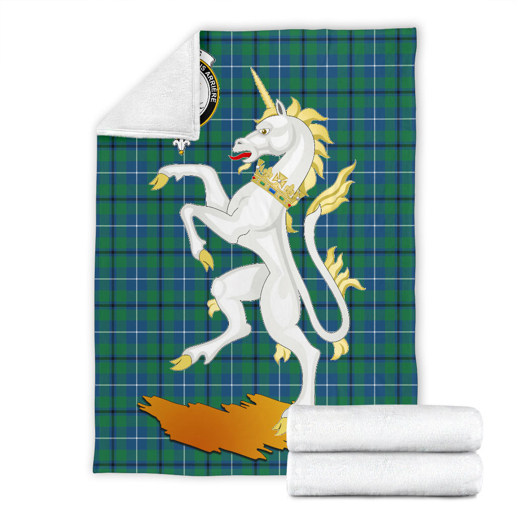 Clan Douglas Ancient Tartan Crest Blanket Unicorn Style ZR91 Clan Douglas Tartan Today   