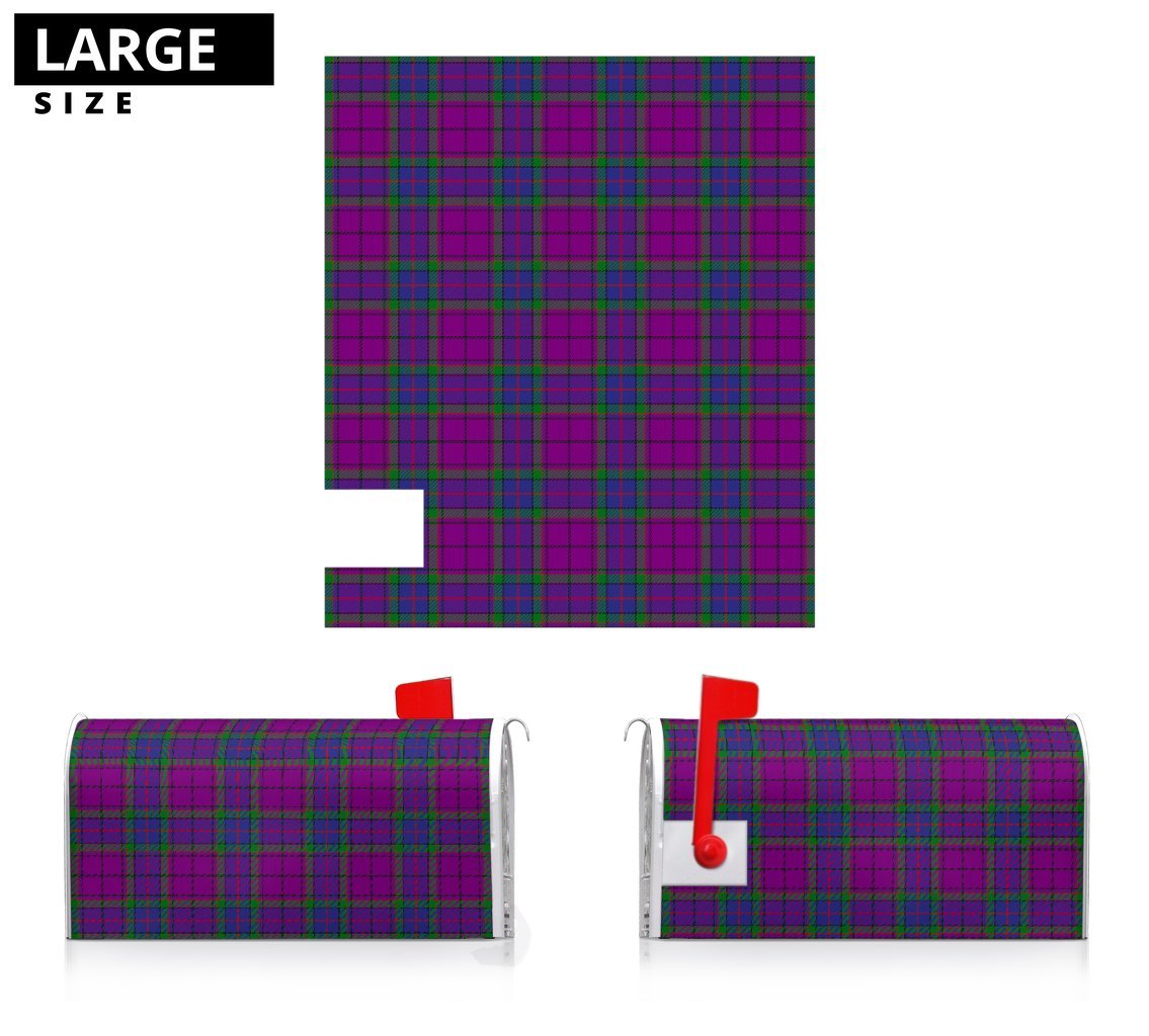 Clan Wardlaw Modern Tartan Crest Mailbox KW97 Clan Wardlaw Tartan Today   