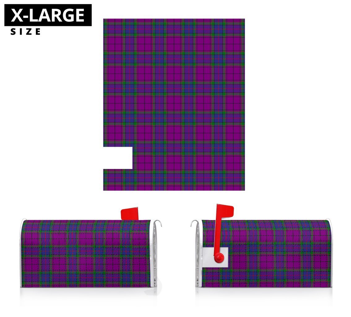 Clan Wardlaw Modern Tartan Crest Mailbox KW97 Clan Wardlaw Tartan Today   