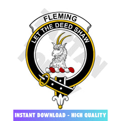 Clan Fleming Tartan Crest, Badges, Heraldry, Clans, Family Scotland PNG, Digital ClipArt High Quality WK57 Fleming Tartan Tartan Today