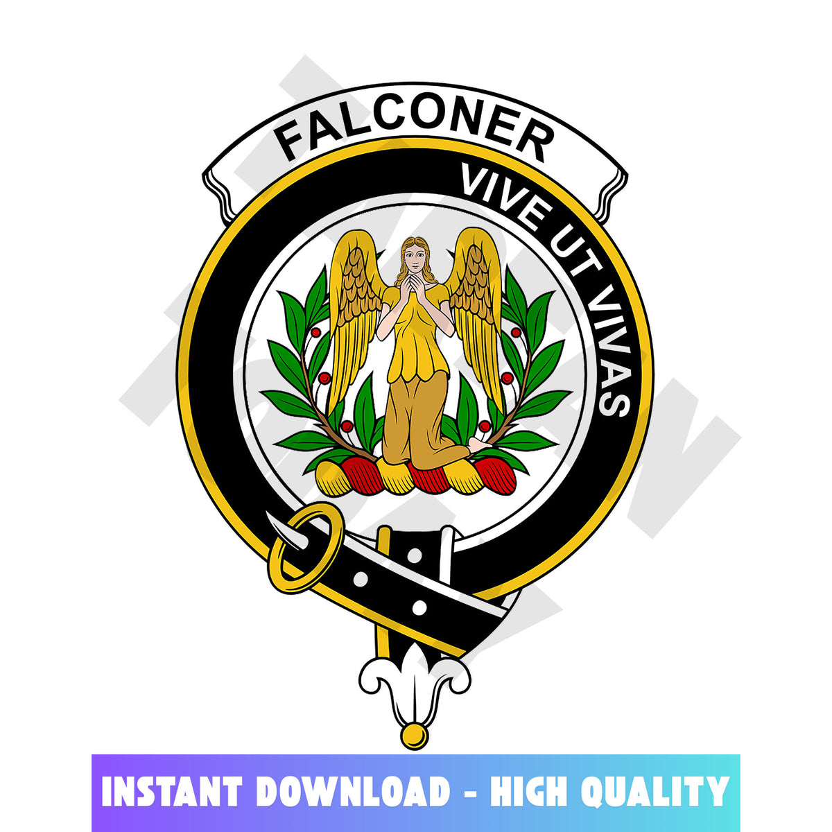 Clan Falconer Tartan Crest, Badges, Heraldry, Clans, Family Scotland PNG, Digital ClipArt High Quality BT19 Falconer Tartan Tartan Today