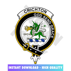 Clan Crichton Tartan Crest, Badges, Heraldry, Clans, Family Scotland PNG, Digital ClipArt High Quality BT83 Crichton Tartan Tartan Today