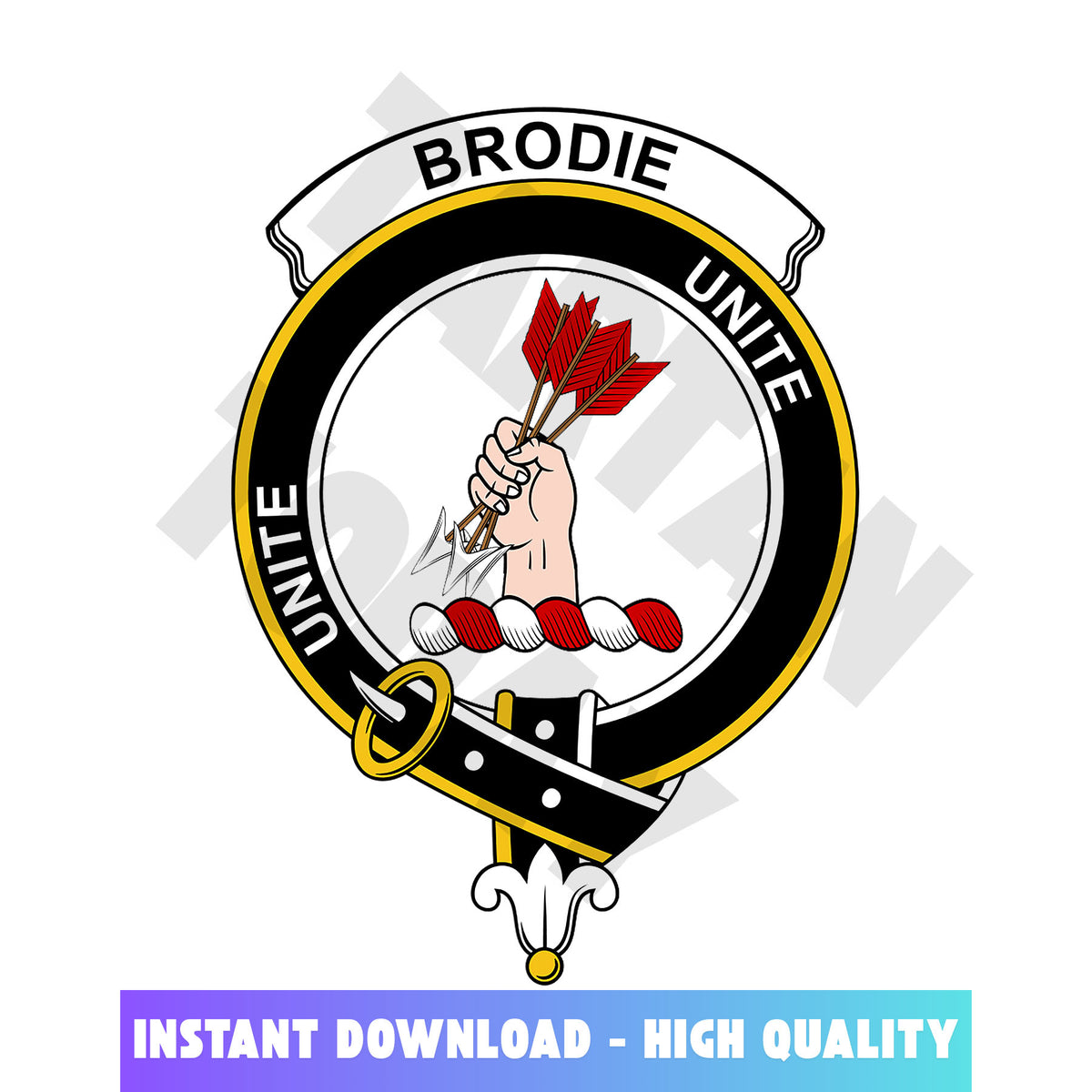 Clan Brodie Tartan Crest, Badges, Heraldry, Clans, Family Scotland PNG, Digital ClipArt High Quality JE84 Brodie Tartan Tartan Today