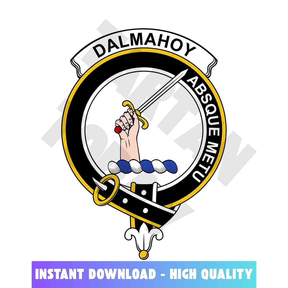 Clan Dalmahoy Tartan Crest, Badges, Heraldry, Clans, Family Scotland PNG, Digital ClipArt High Quality RW87 Dalmahoy Tartan Tartan Today