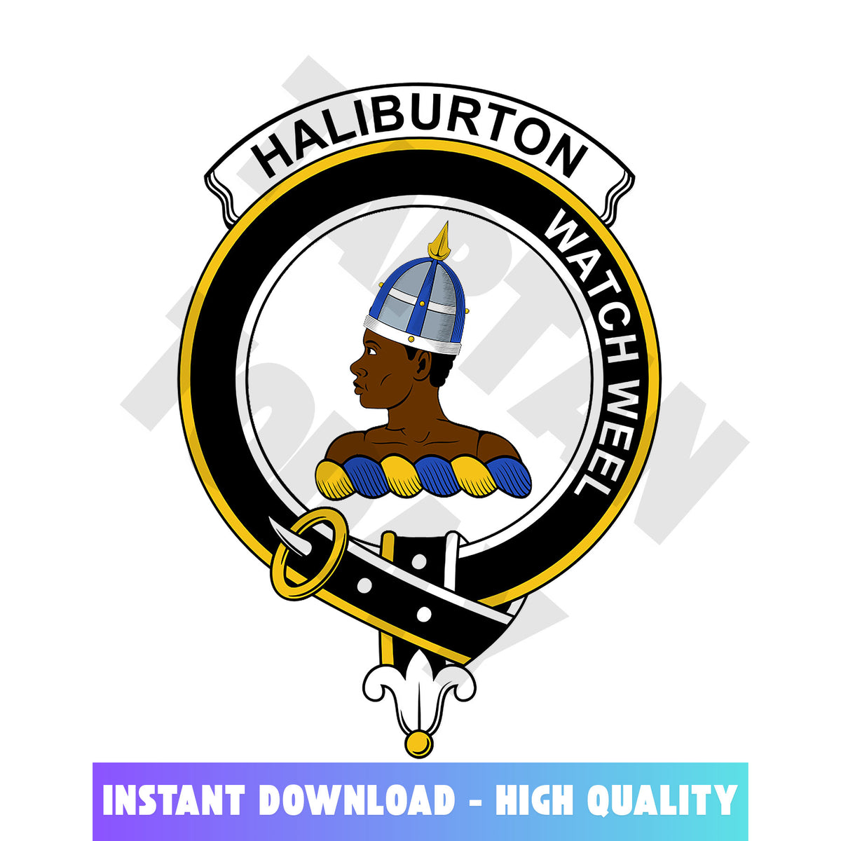 Clan Haliburton Tartan Crest, Badges, Heraldry, Clans, Family Scotland PNG, Digital ClipArt High Quality WQ80 Haliburton Tartan Tartan Today