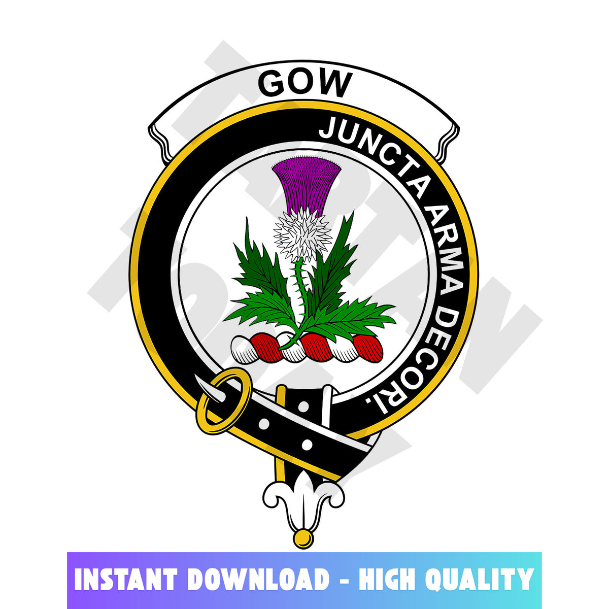 Clan Gow (of Skeoch) Tartan Crest, Badges, Heraldry, Clans, Family Scotland PNG, Digital ClipArt High Quality LC15 Gow (of Skeoch) Tartan Tartan Today