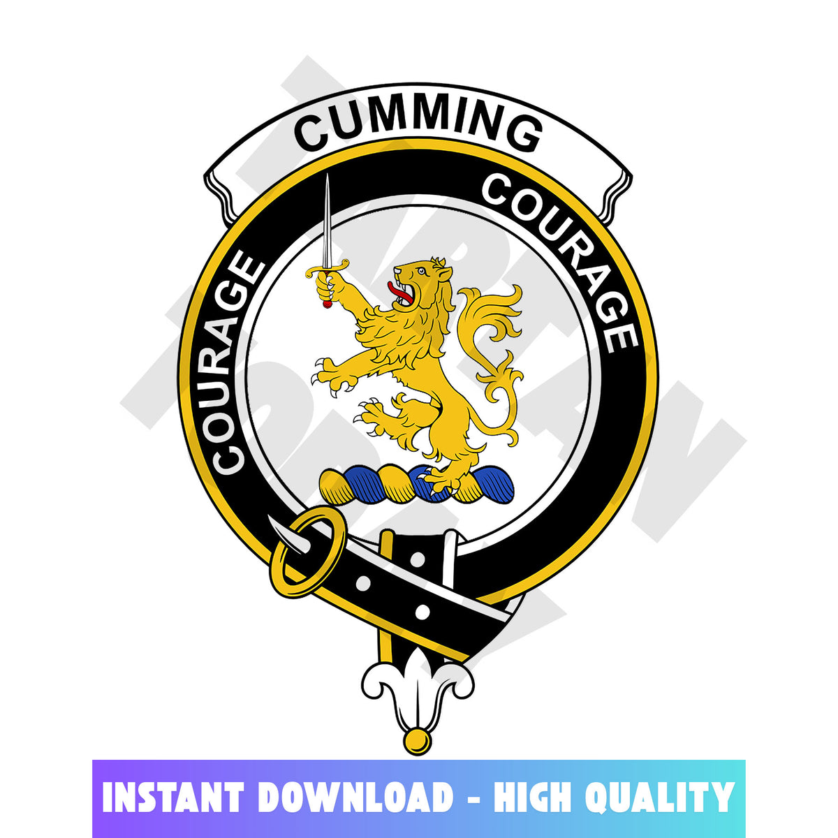 Clan Cumming Tartan Crest, Badges, Heraldry, Clans, Family Scotland PNG, Digital ClipArt High Quality TW49 Cumming Tartan Tartan Today