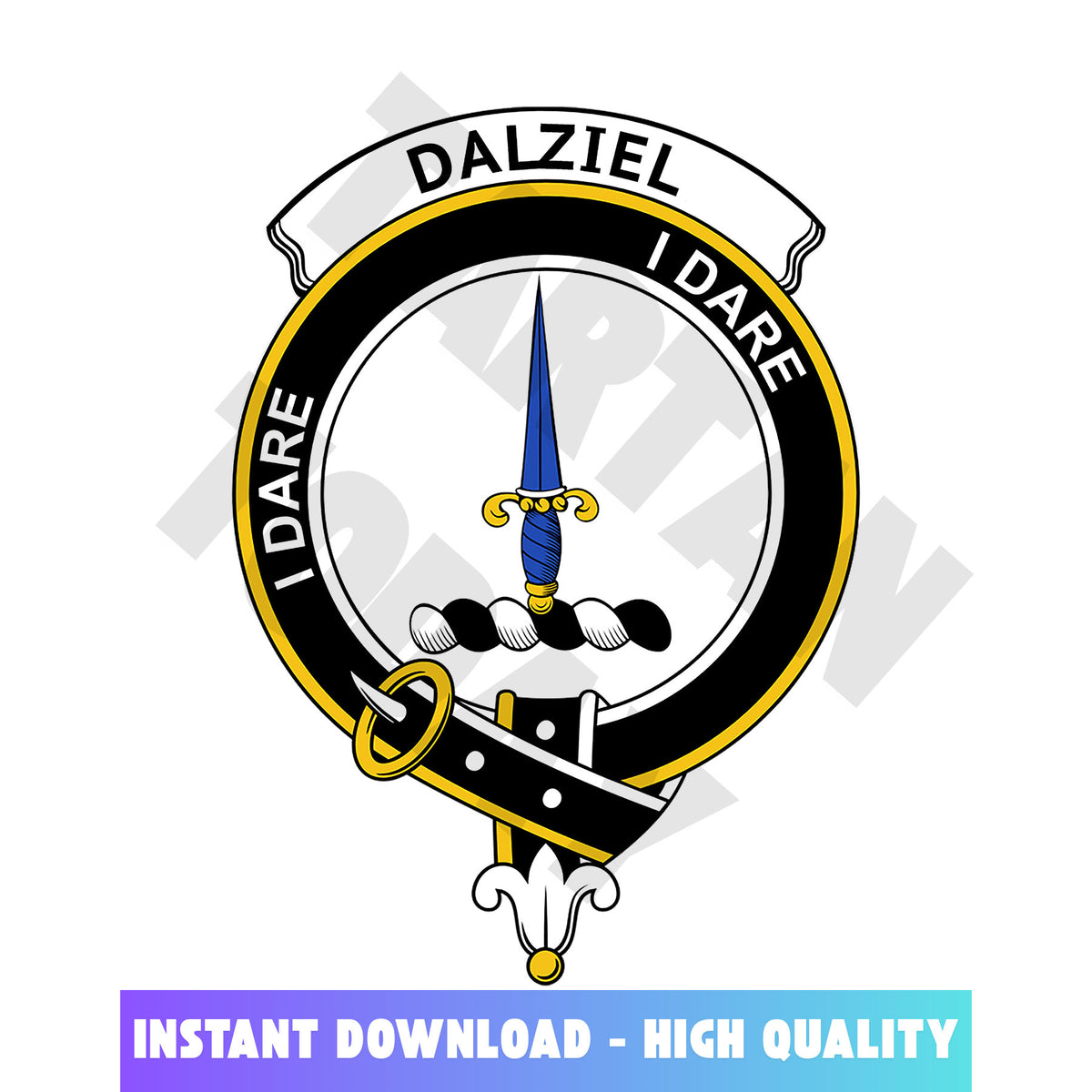 Clan Dalziel Tartan Crest, Badges, Heraldry, Clans, Family Scotland PNG, Digital ClipArt High Quality HO44 Dalziel Tartan Tartan Today