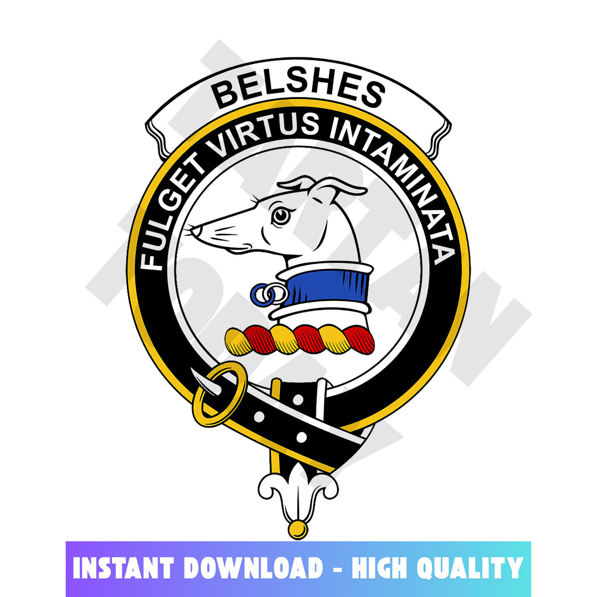 Clan Belshes Tartan Crest, Badges, Heraldry, Clans, Family Scotland PNG, Digital ClipArt High Quality LY31 Belshes Tartan Tartan Today