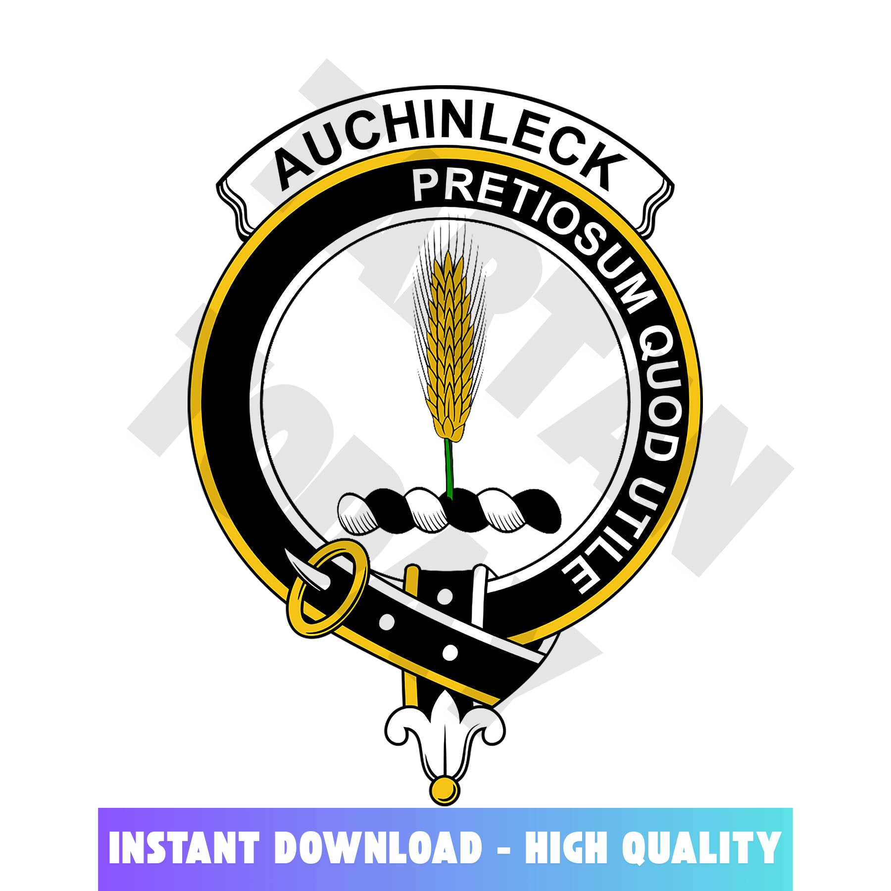 Clan Auchinleck Tartan Crest, Badges, Heraldry, Clans, Family Scotland PNG, Digital ClipArt High Quality CW17 Auchinleck Tartan Tartan Today