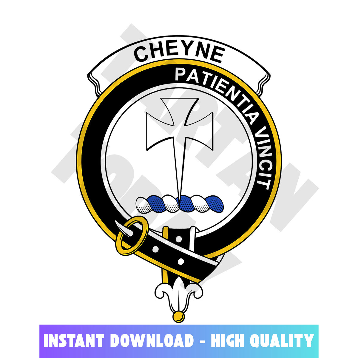 Clan Cheyne Tartan Crest, Badges, Heraldry, Clans, Family Scotland PNG, Digital ClipArt High Quality CE63 Cheyne Tartan Tartan Today