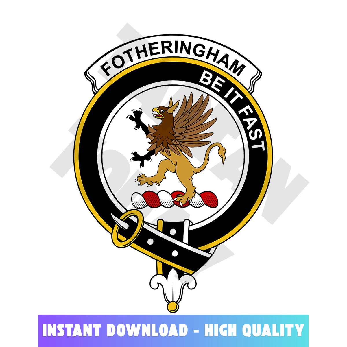 Clan Fotheringham Tartan Crest, Badges, Heraldry, Clans, Family Scotland PNG, Digital ClipArt High Quality RP61 Fotheringham Tartan Tartan Today